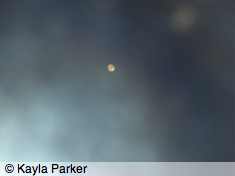 Kayla's photo of the moon - one day off full through bedroom window