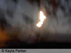 Kayla's photo of full moon shot hand-held in back garden