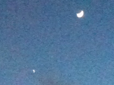 second photo of new crescent with Venus