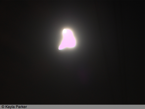 Colour photo of moon, taken just after 9.30pm in back garden Plymouth