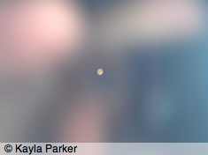 Full moon photo taken hand-held from bedroom window a minute or so later